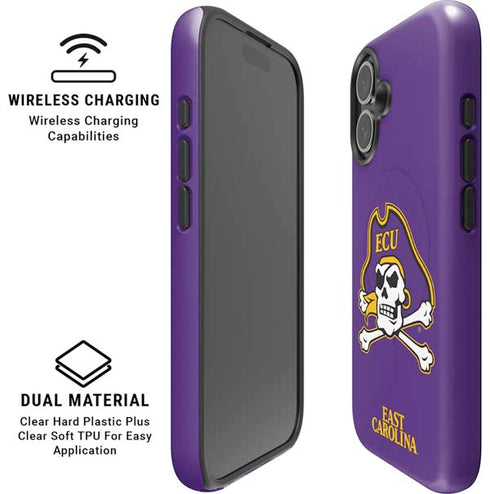East Carolina University ECU Pirates iPhone 16 Plus Magsafe Impact Case